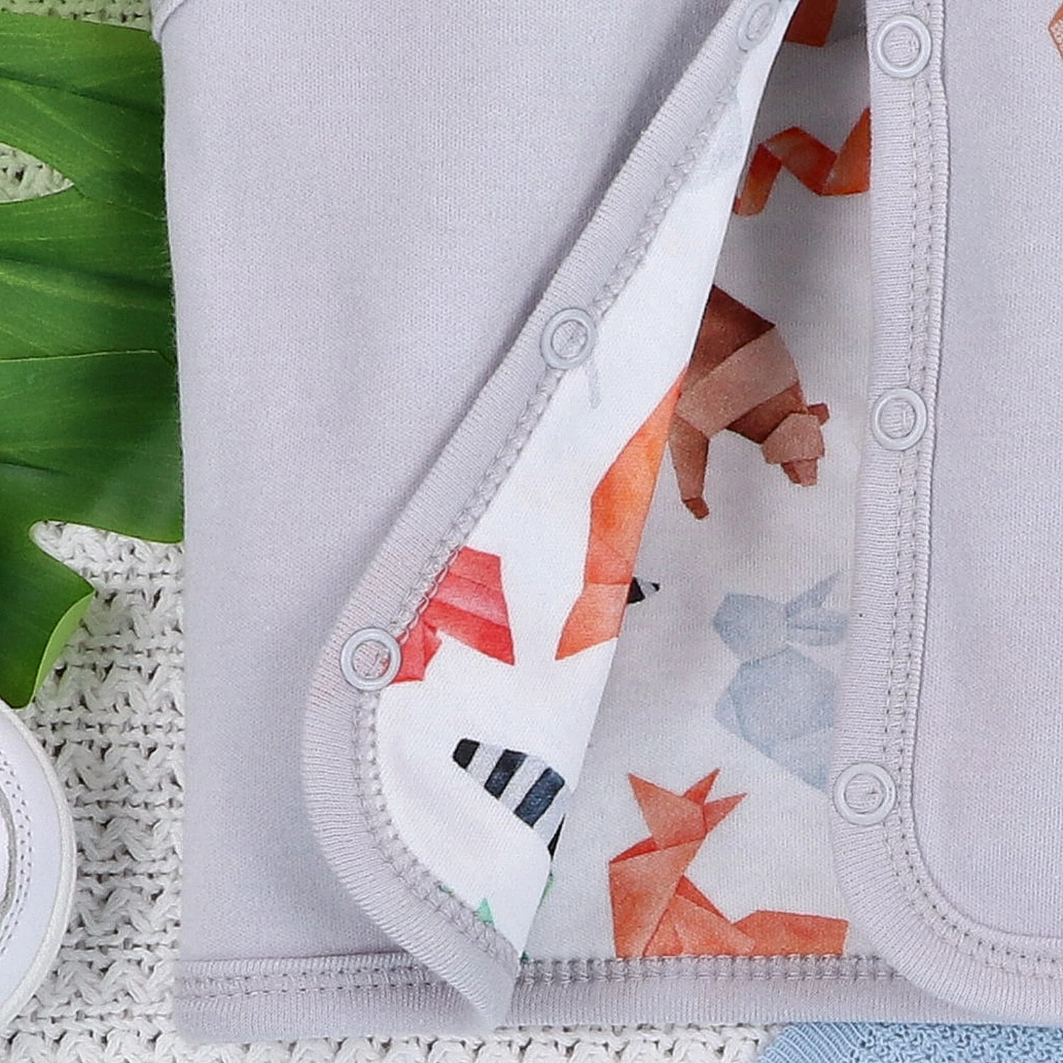 Kamizelka niemowlęca Fun Origami z bawełny organicznej