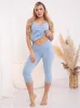 Legginsy Ciążowe Rybaczki Gaja - Baby Blue
