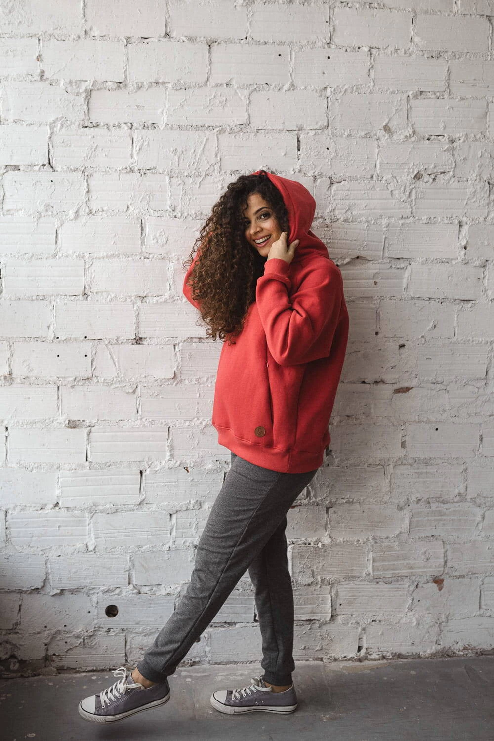 Bluza ciążowa i do karmienia Motherhood oversize żurawinowa