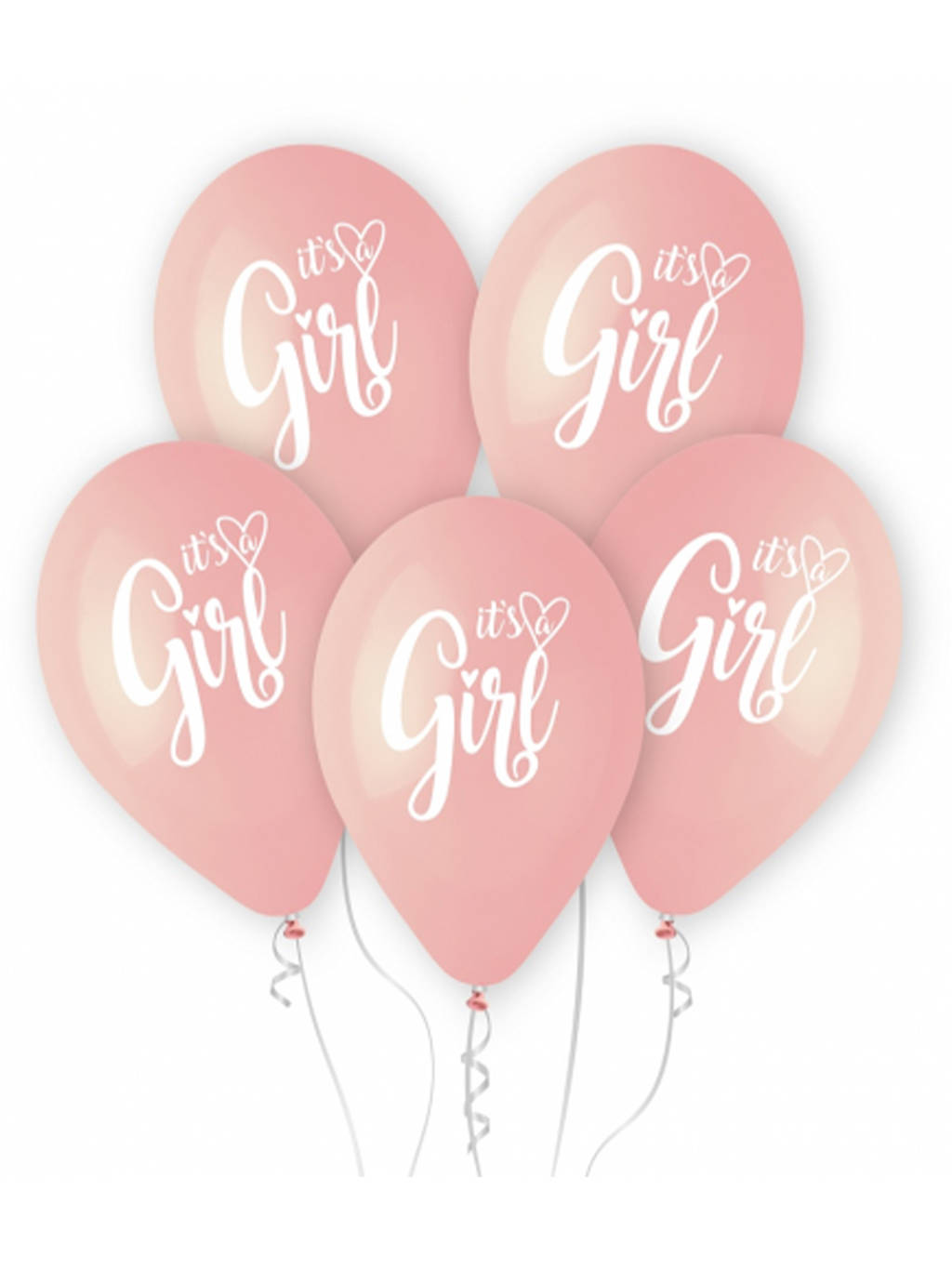 Balony It's Girl Pastele - Dziewczynka