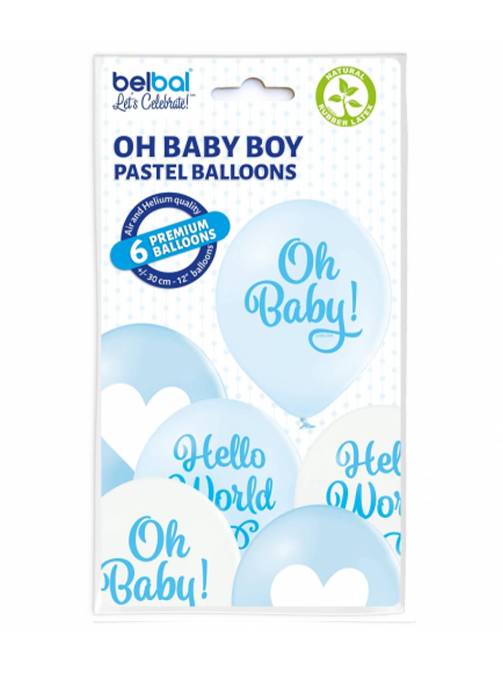 Balony Oh Baby Boy Pastele - Chłopiec