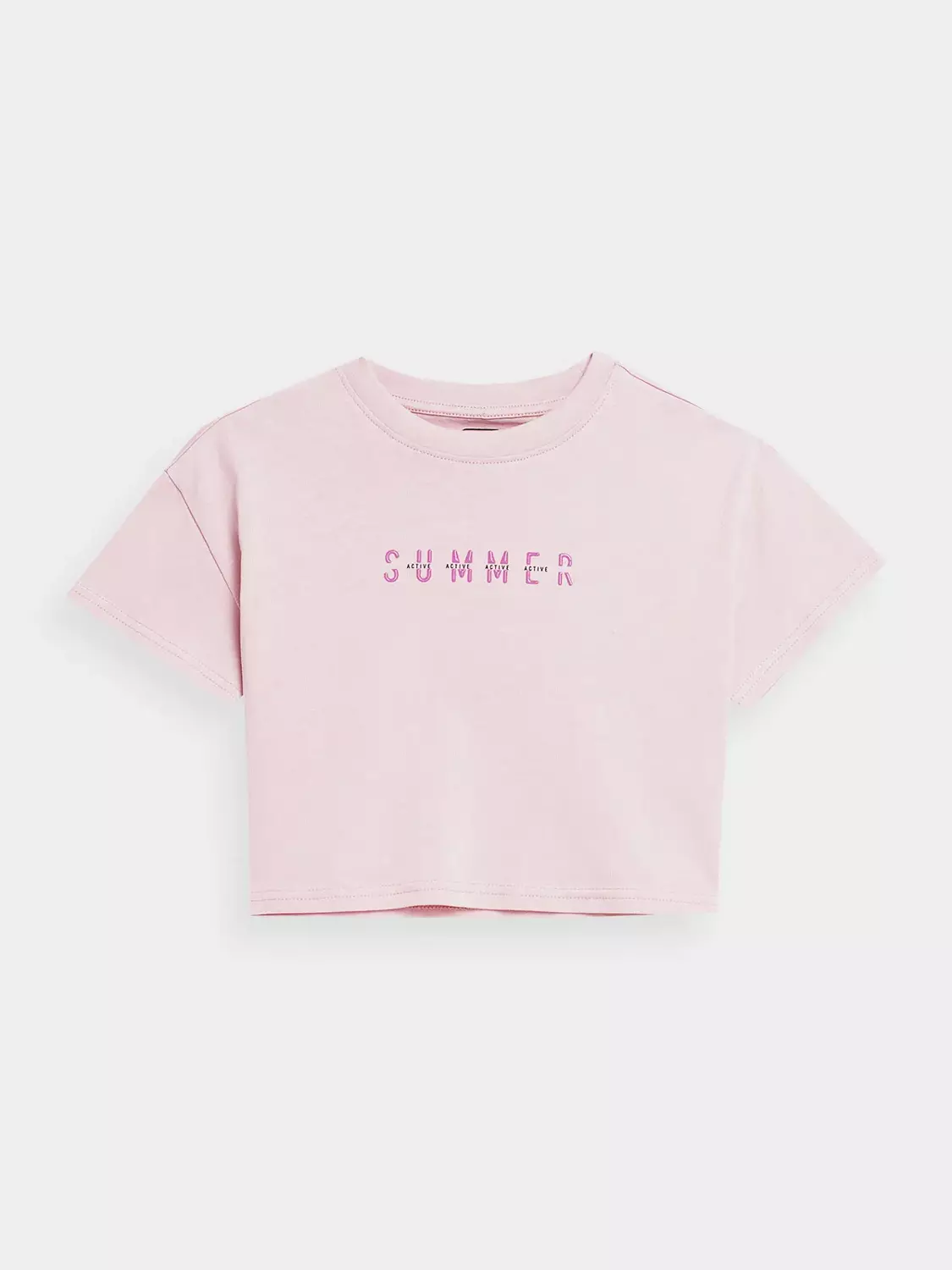 Koszulka dziecięca dla dziewczynki 4F - Róż