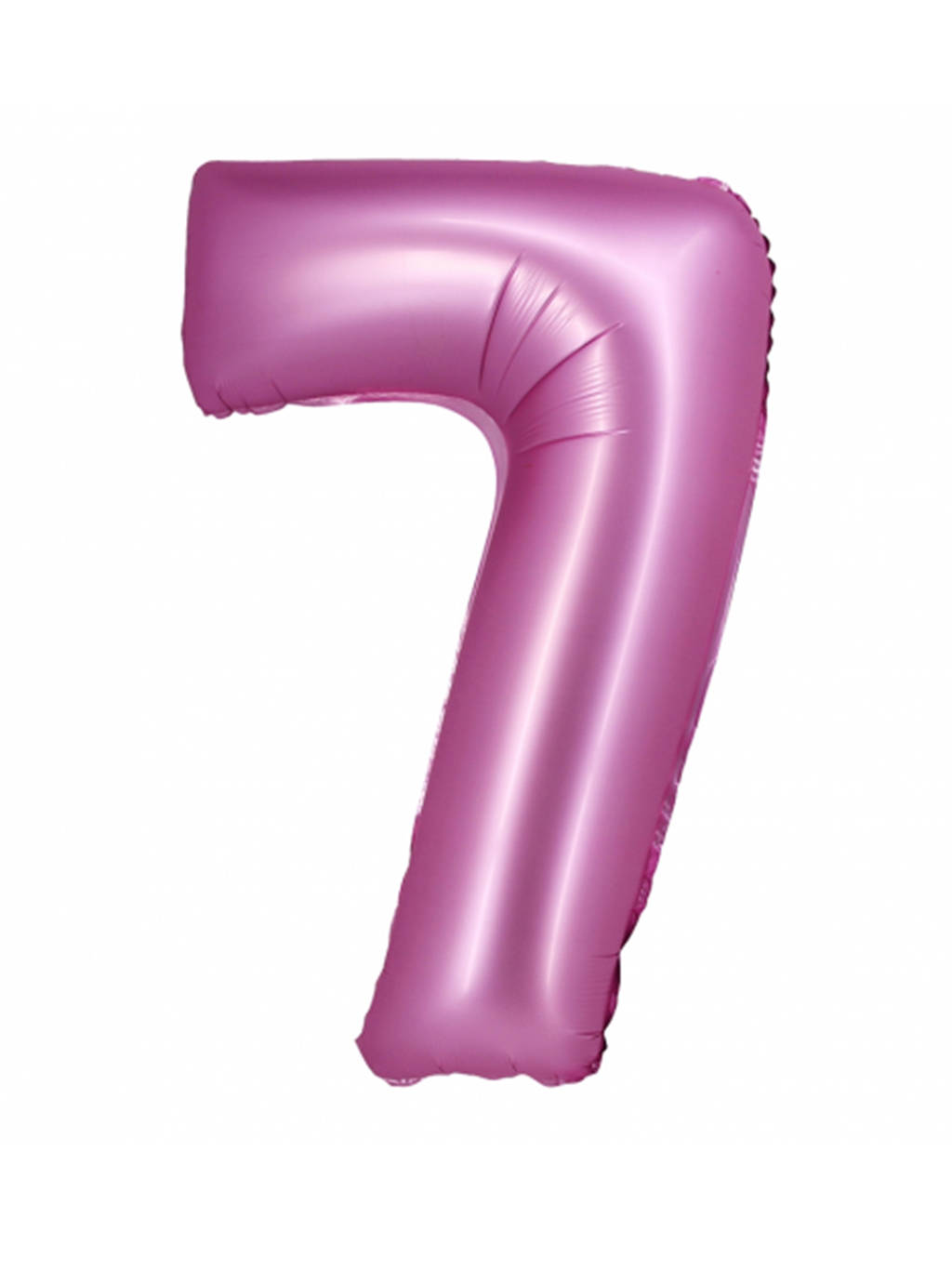 Satynowy różowy balon B&C cyfra "7" -76cm