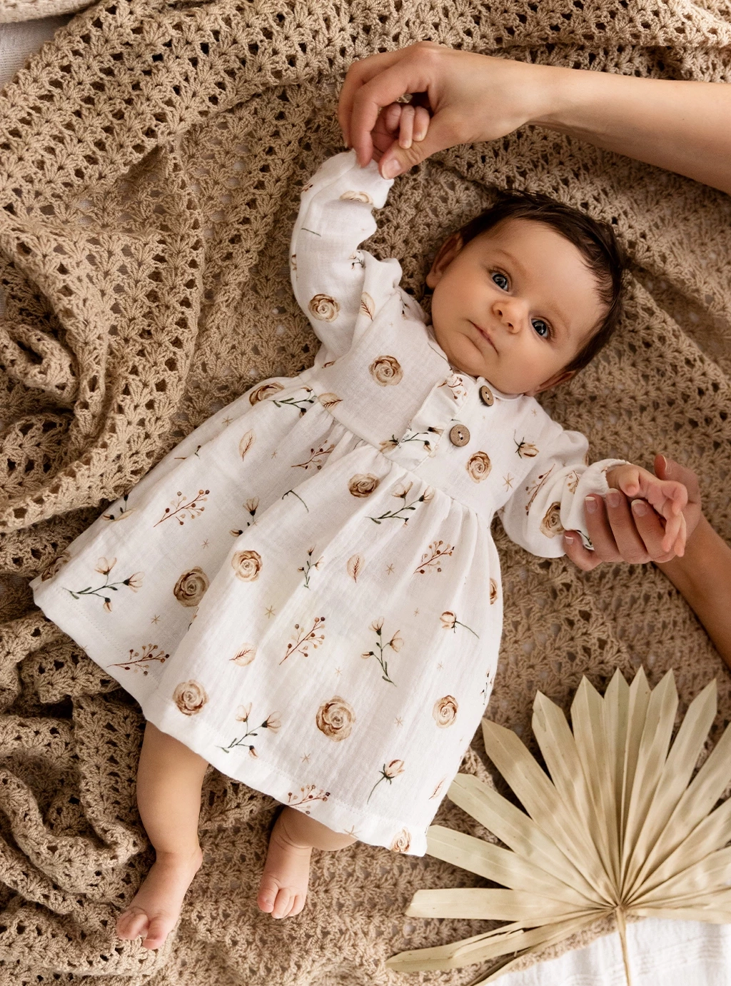Sukienka niemowlęca muślinowa - Muslin Flowers