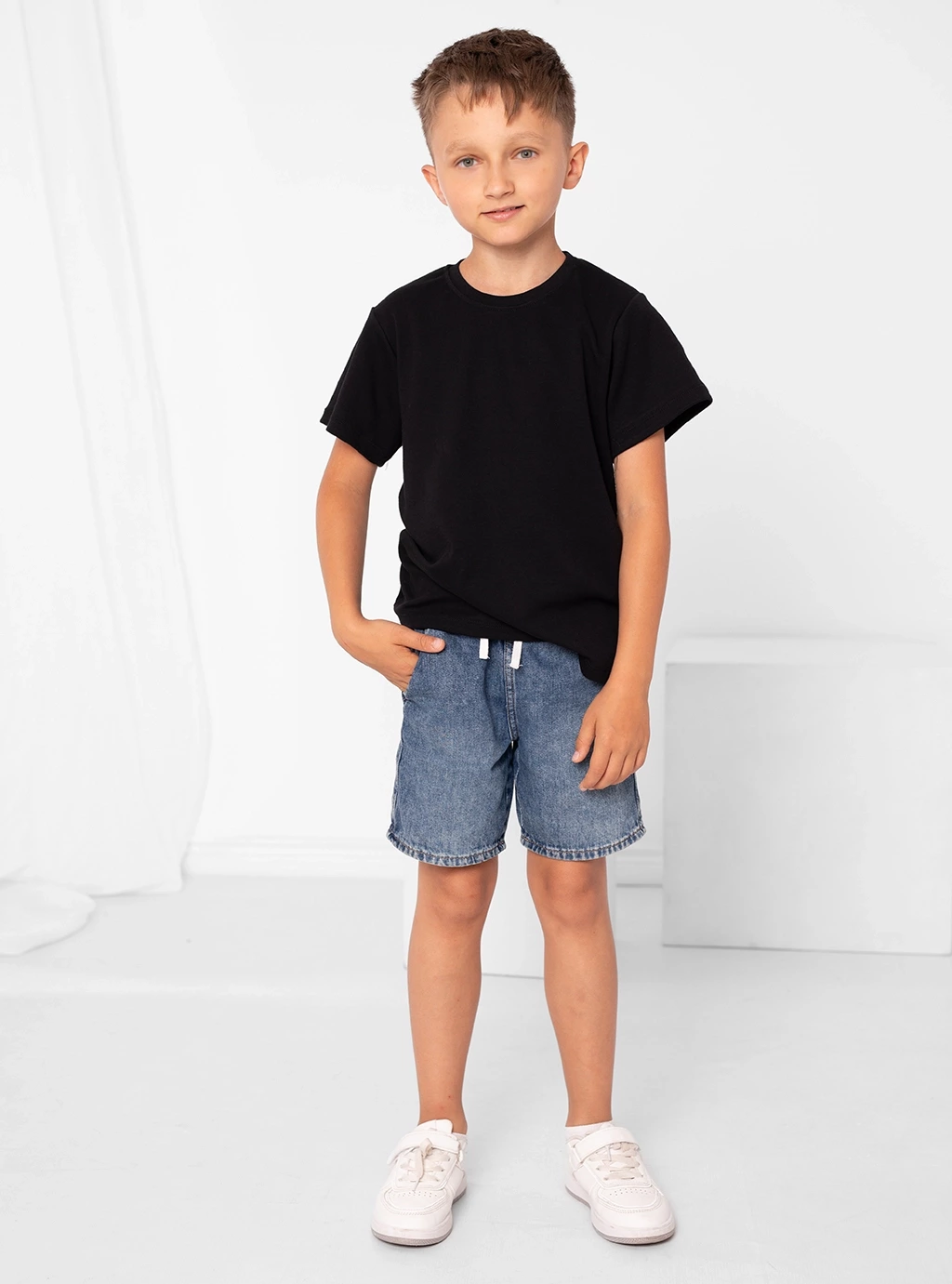 T-shirt Basic Kids - Czarny