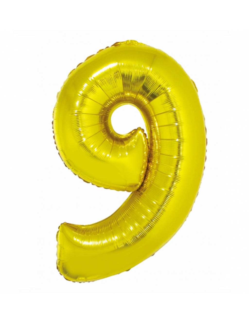 Złoty Balon Smart cyfra "9" -76cm