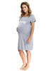 Doctor Nap Koszula ciążowa 9504- Grey