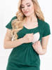 Koszula ciążowa Diana - butelkowa zieleń
