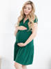 Koszula ciążowa Marina- butelkowa zieleń