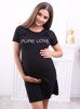Koszula ciążowa PURE LOVE - czarna