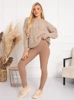 Legginsy Damskie Ocieplane Ariana - cappuccino