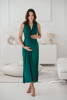 Sukienka ciążowa i do karmienia Loop MAXI krótki rękaw butelkowa zieleń